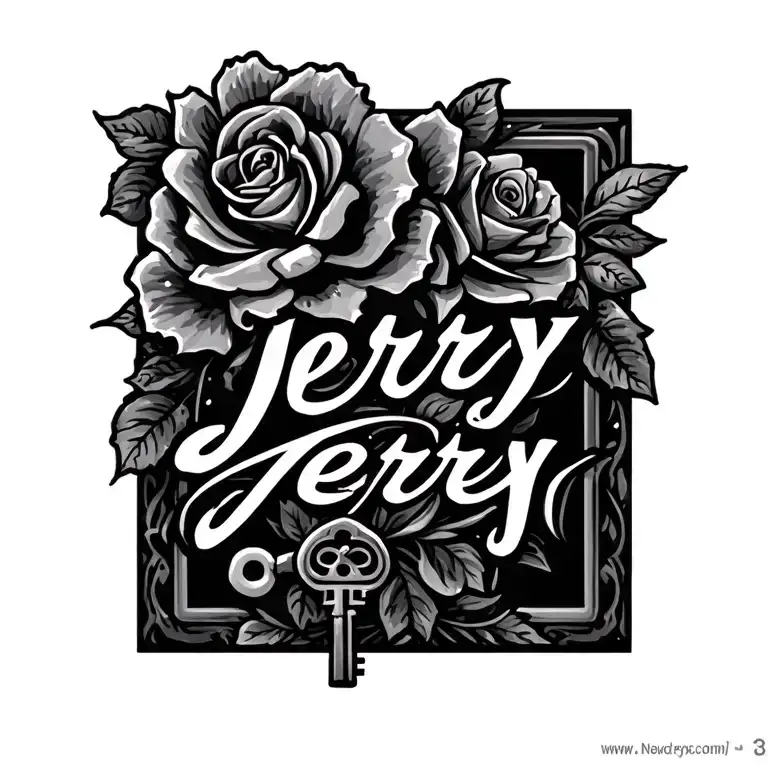 Name Jerry My Husband Name And A Keydesign Inspired