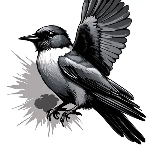 Swallow Bird Military Theme