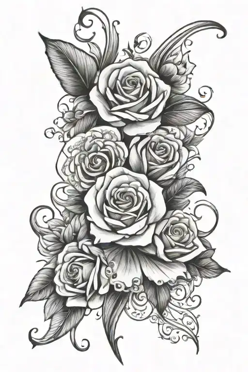 Daughter Name Tatoo Design