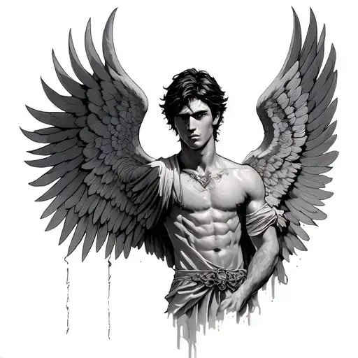 Supernatural Castiel Angel Wings Spread