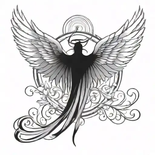 Cyber Sigilism Angel Wing On Back