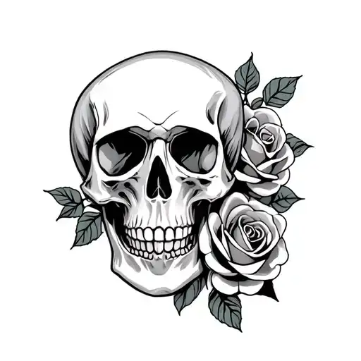 Skull And Roses