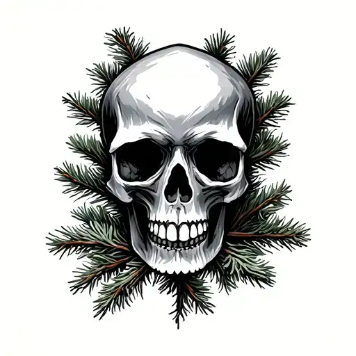 Pine Tree Skull