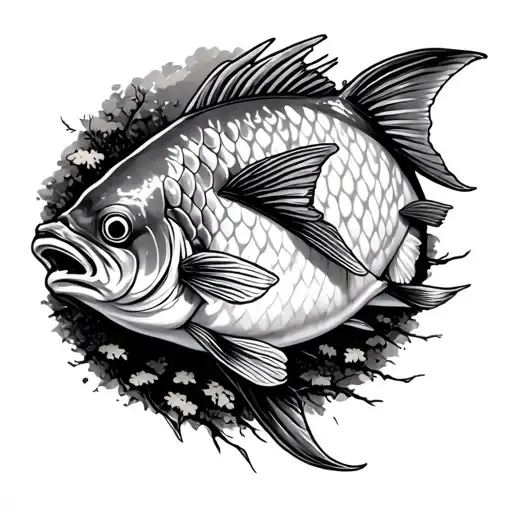 Fish Swimming Through Tree Tops