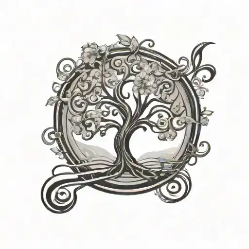 Music Note In The Shape Of A Tree