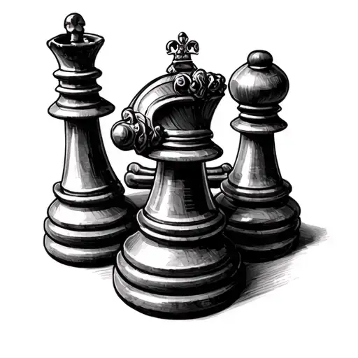 Black Queen Chess Piece