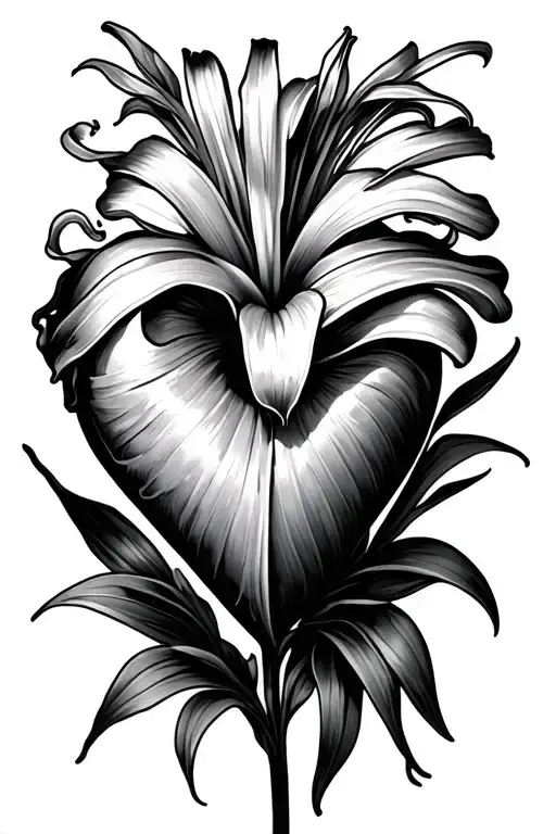 Day Lilly Made Into A Heart