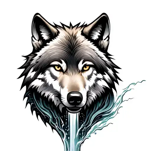 Wolf Waterfall Flowing