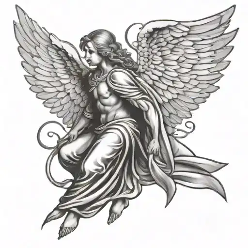 Back Tattoos Michael Arch Angel