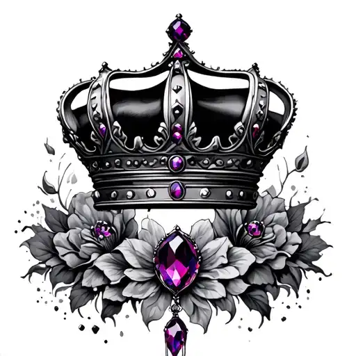 Black Crown With Alexandrite Gms
