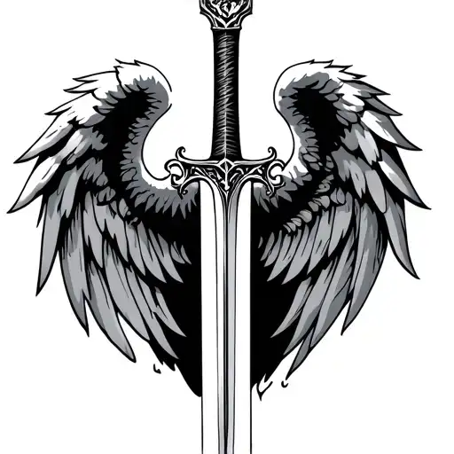 Sword With Angel Wings