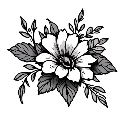 Mexican Flower Right Hand Cuff