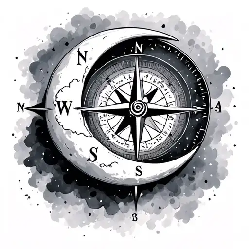 Compass Moon Surrounded