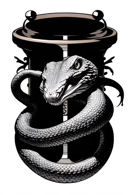 Snake With Sandclock