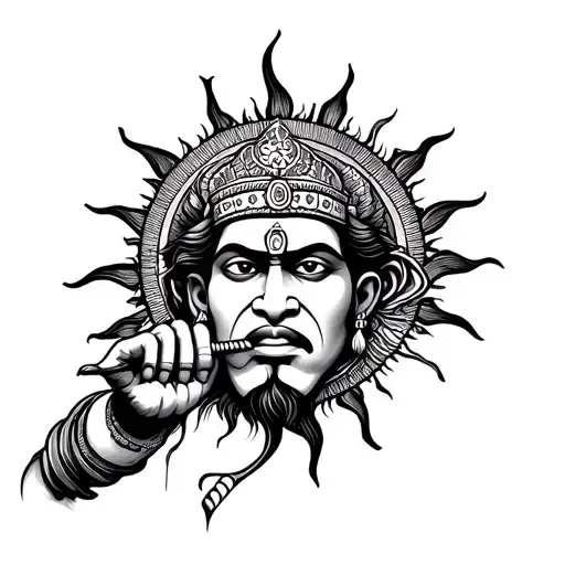 Hanuman Eating The Sun