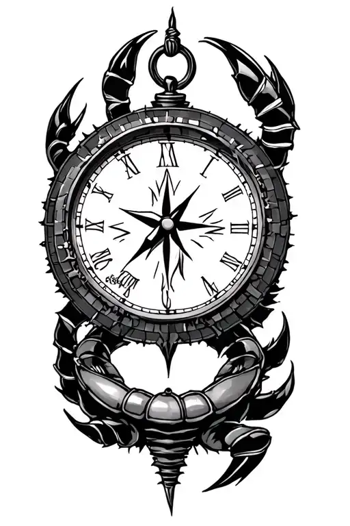 November 20 1993 Time Of Birth Compass And Clock Scorpion