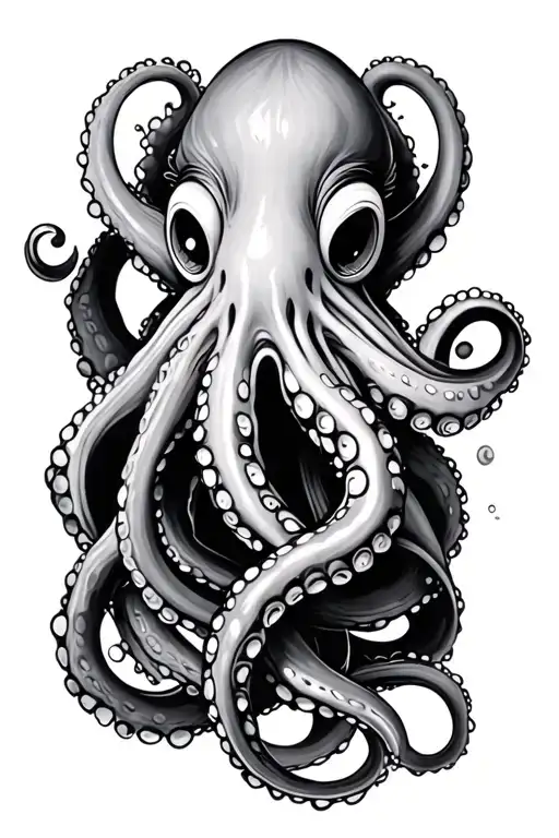 Japanees Art Of An Octopus Wrapped