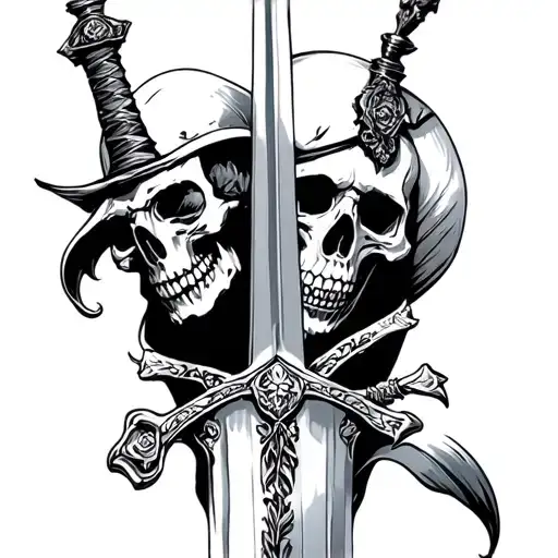 Skulls And A Sword