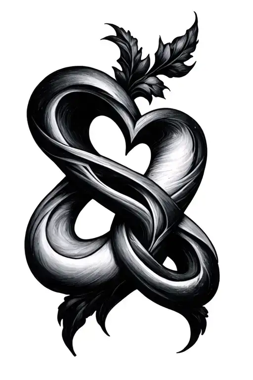 Sabarish Within Infinity Symbol With Heart