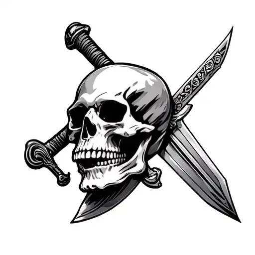 Skull And A Sword