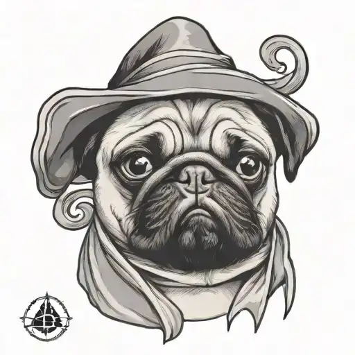 Wizard Pug Dog