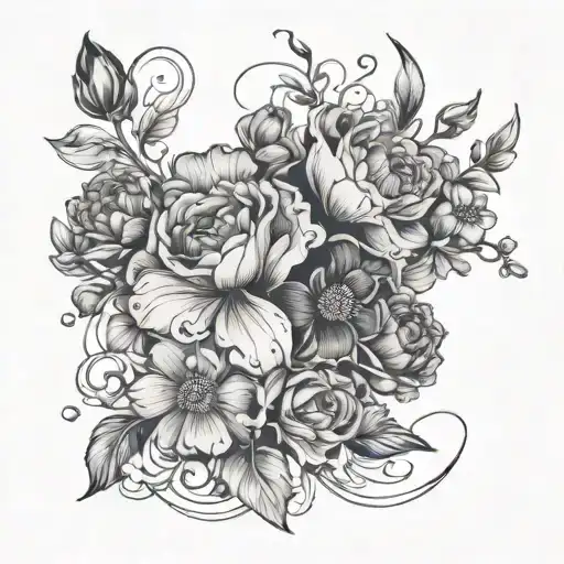 Birth Flowers Intertwined