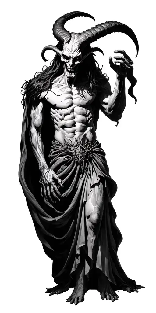 Satan Standing Over Souls