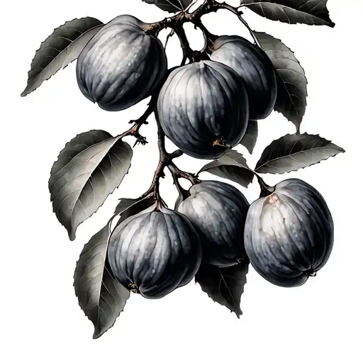 Fig Tree With Falling Figs