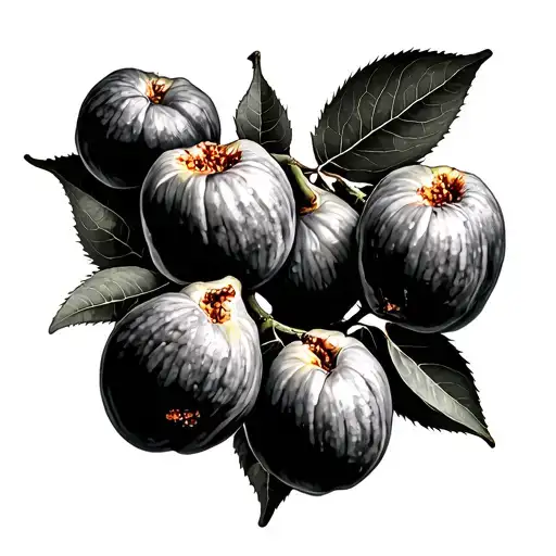 Entire Fig Tree With Falling Figs