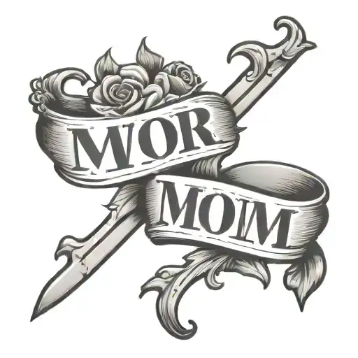 Word Mom With Unconditional Love Through It
