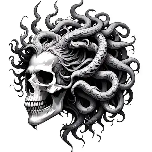 Phoenix Medusa Skull