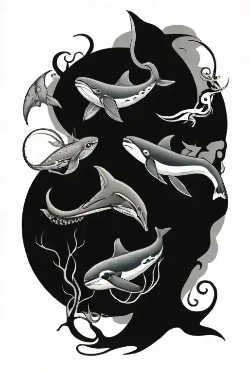 Octopus And Orca And Mantis And Spider