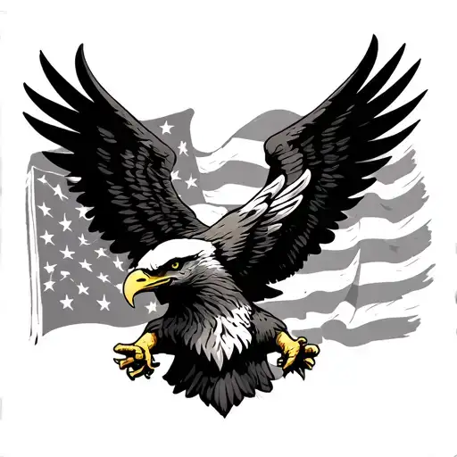 Flag And Eagle