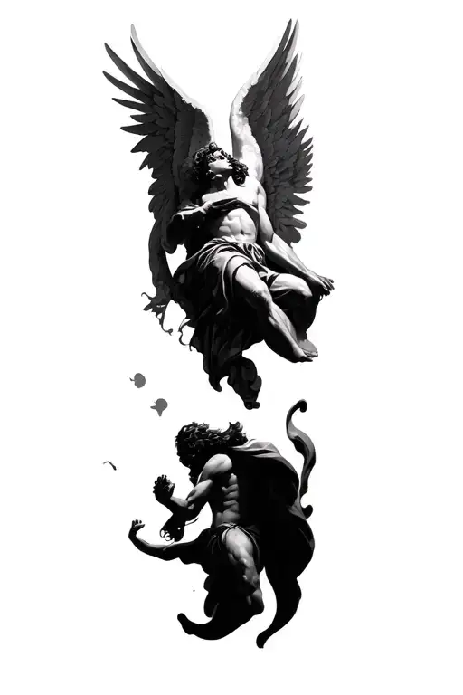 The Angel Of The Man Falling