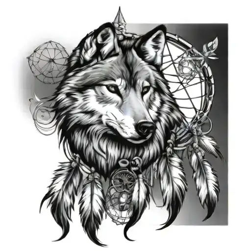 Wolf Dreamcatcher