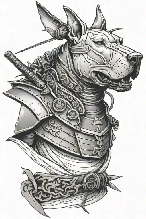 Bull Terrier Samurai