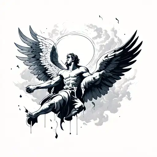 Icarus With Fine Lines