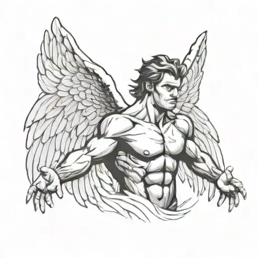 Jacob From Genesis Wrestling The Angel Wings