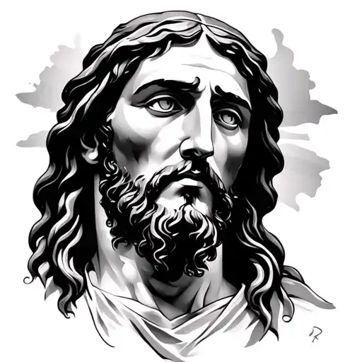 Face Of Jesus Confident Strong