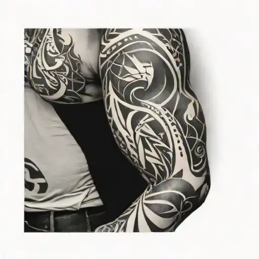 Abstract Masculine Arm Sleeve