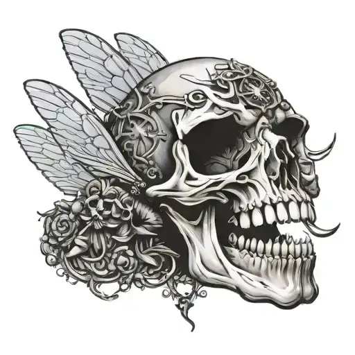 Buter Fly Skull