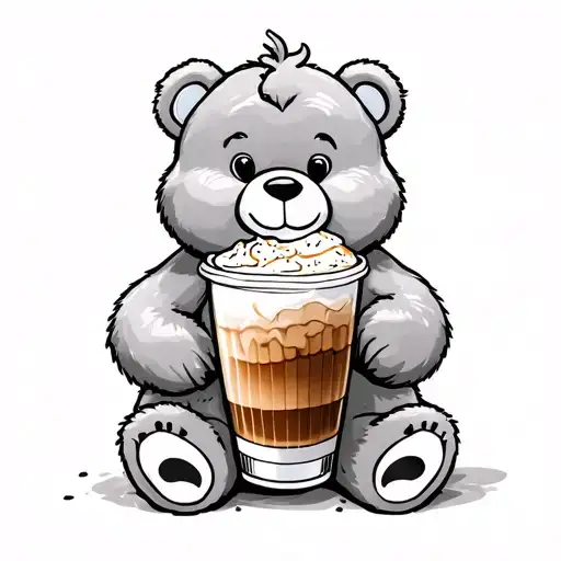 Iced Coffee Care Bear