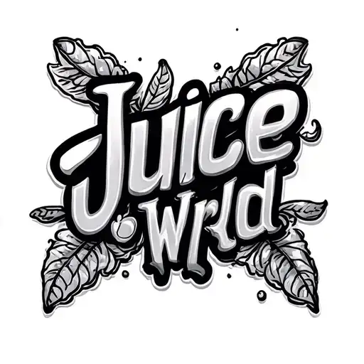Juice Wrld Style Kaligraphic Lettering