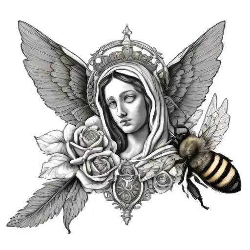 Virgin Mary And Queen Bee