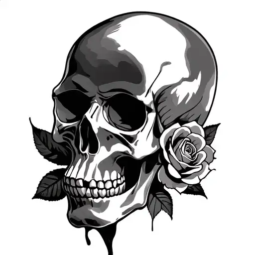 Skull And Roses