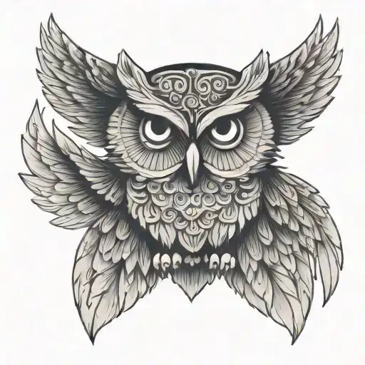 Simple Owl Wings Oroboros