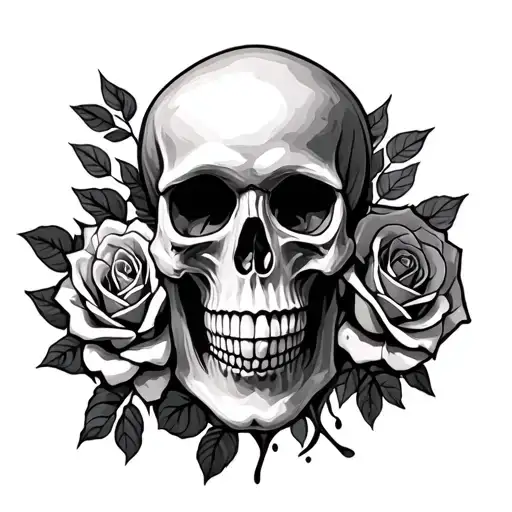 Skull And Roses
