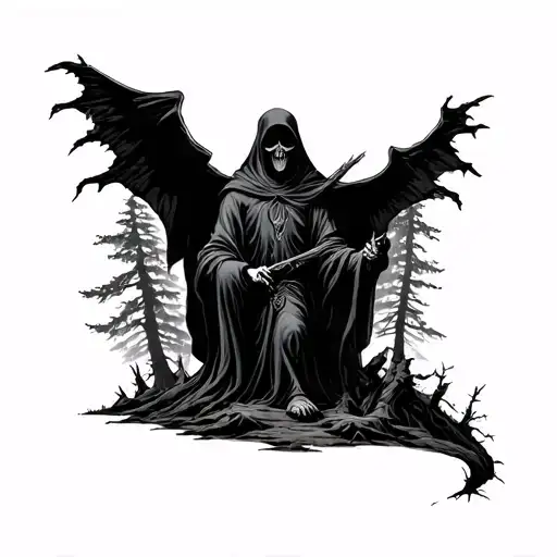 Grim Reaper Forest Landscape