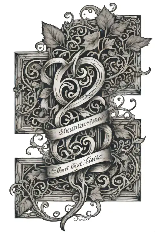 Vines And Bible Verse Written