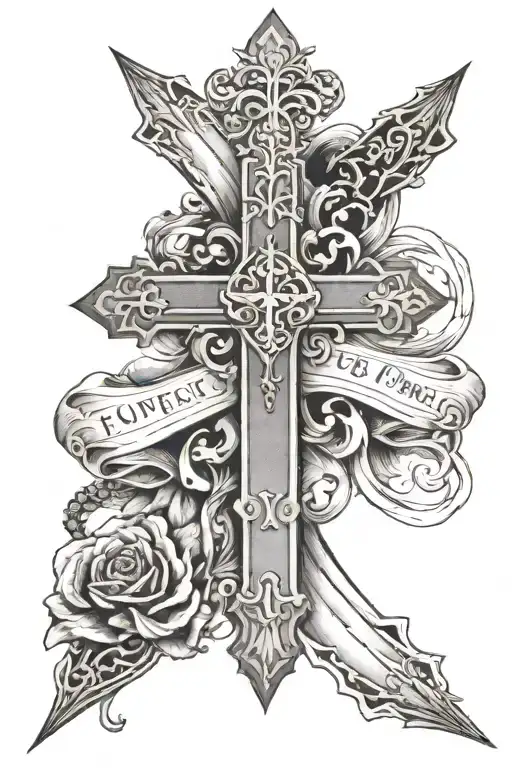 Bible Verse And A Cross